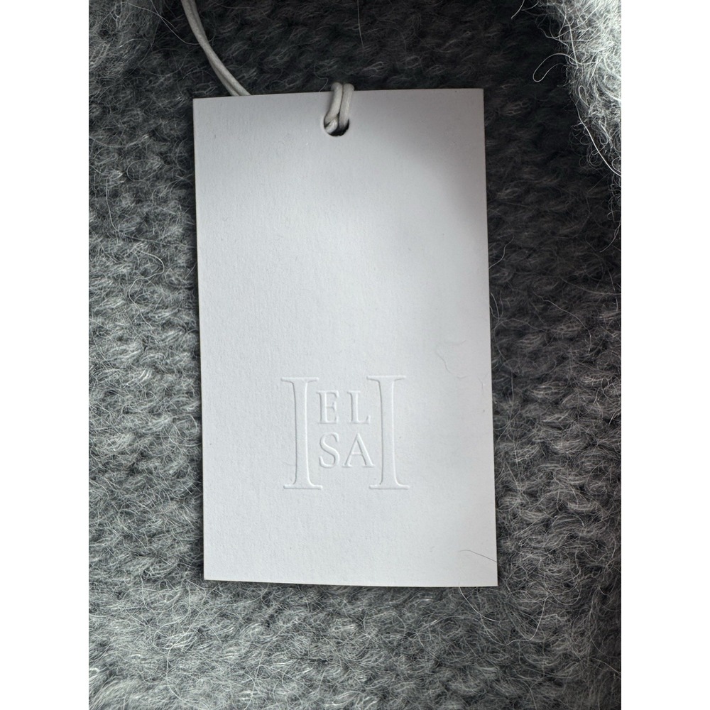 Helsa Janin‎ Turtleneck Sweater Medium Wool Alpaca Kangaroo Pocket Oversized Fit - Picture 10 of 14